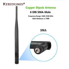 Kebidumei-enrutador inalámbrico WiFi 2,4 GHz 6dBi, conector SMA 2,4G para Mini PCI U.FL IPX a RP SMA, Cable macho Pigtail 2024 - compra barato