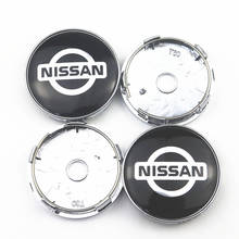 4 шт. 60 мм Центральная втулка колеса автомобиля крышки для Nissan Nismo X-trail Almera Qashqai Tiida Teana обода колеса Hubcap чехлы автомобильные аксессуары 2024 - купить недорого