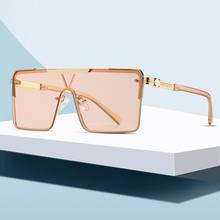 MERCELYN-gafas de sol cuadradas para hombre y mujer, lujosas, a la moda, de marca de diseñador, con UV400 2024 - compra barato