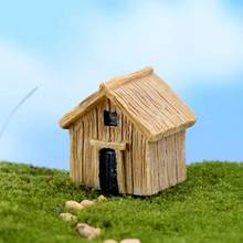 Zocdoo casa de madeira clássica, 1 peça, casa de madeira, isolamento da vila, artesanato de resina, figura, ornamento, decoração de miniaturas, diy 2024 - compre barato