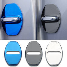 For SKODA VRS Door Lock Protective Cover Car interior accessories  Stainless steel door lock Caps Car Styling 4PCS 2024 - buy cheap
