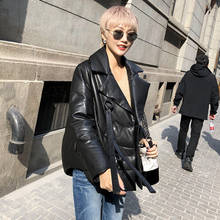 Winter Sheepskin Genuine Leather Duck Down Coat Women Korean Short Jacket Chaqueta Mujer GGS18D1890 YY814 2024 - buy cheap