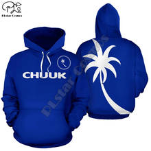 Sudadera con capucha para hombre y mujer, nueva marca de la isla Chuuk, Bandera de país, cultura Tribal, ropa de calle Retro, chándal informal divertido con estampado 3D, 20 2024 - compra barato