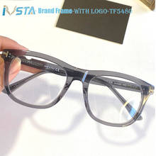 IVSTA TF5480 with Logo Top Quality Optical Frame Square Glasses Men Acetate Luxury Brand Myopia Glasses Prescription with Box 2024 - buy cheap