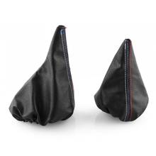 2 Pcs/Set Black Handbrake Gaiter Shift Boot Leather Cover Boot For BMW 3 Series E36 E46 M3 Car modification DIY accessories 2024 - buy cheap