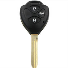 3 кнопки Замена дистанционного ключа оболочки чехол умный корпус для ключей от автомобиля с TOY47 Uncut Blade для Toyota Corolla Auris Yaris 2024 - купить недорого