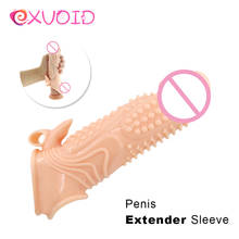 EXVOID Sex Toys For Men Erection Big Penis Sleeve Cocks Extender Dildo Enlargement Reusable Silicone Condom G-spot Massager 2024 - buy cheap