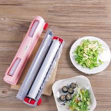 Preservative Film Cutters 1Pcs Cling Food Wrap Cutter Plastic Wrap Dispenser Storage Holder Simple Style For Kitchen Accessories 2024 - buy cheap