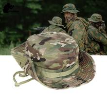 Multicam Tactical Airsoft Sniper Camouflage Bucket Boonie Hats Nepalese Cap SWAT Army Panama Military Accessories Summer Men 2024 - buy cheap