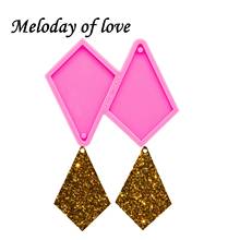 Shiny Glossy kite earrings silicone mold diy gem epoxy resin molds Alien jewelry making custom mould DY0314 2024 - buy cheap