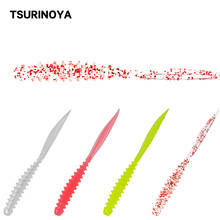 TSURINOYA AJING Lure 40PCS ELEGANT 0.4g 60mm Rockfishing Ocean Rock Fishing Bait Needle Tail Soft Lure Artificial Bait Rockfish 2024 - buy cheap