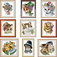 Cats Patterns Animal Crossing,Sets for Embroidery Kits,DIY DMC Cross Stitch,Precise Printed Counted Cross-Stitch for Beginners 2024 - buy cheap