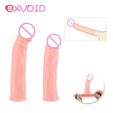 EXVOID Cocks Extender Dildo Enlargement Big Penis Sleeve Sex Toys For Men Reusable Silicone Condom G-spot Massager Sex Shop 2024 - buy cheap