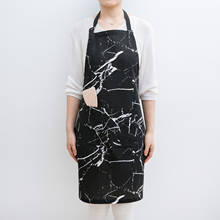 Avental de algodão preto antissujeira, avental de cozinha para trabalho em casa, cozinha e restaurante, para homens e mulheres 2024 - compre barato