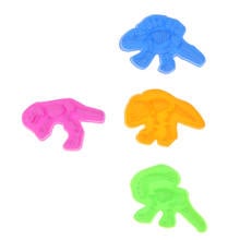 4pcs Sand Clay Molds Dinosaur Skeleton Sand Molds for Kids Beach Park Game 2024 - buy cheap