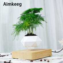Maceta de levitación magnética para plantas, decoración moderna para el hogar, escritorio, rotación, flotante, novedad 2024 - compra barato
