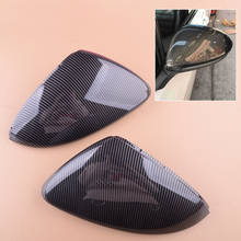 1 Pair ABS Car Side Door Rearview Mirror Cover Cap Fit For VW Golf MK7 MK7.5 GTI GTD 2015 2016 2017 Carbon Fiber Style 2024 - buy cheap