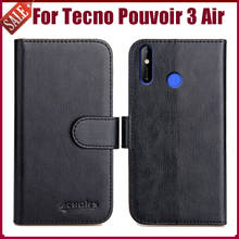 Hot! Tecno Pouvoir 3 Air Case 6" 6 Colors Flip Soft Leather Phone Wallet Cover Special Business Bag Card Slots 2024 - buy cheap