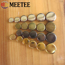 Meetee 50pc 7/8/9/10/12mm Metal Rivets Buckles Round Flat Rivets Nails Snap Hook Screw DIY Bags Hat Hardware Decor Accessories 2024 - buy cheap