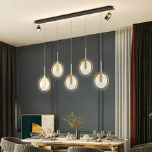 Lámpara LED colgante para cocina, sala de estar, candelabro minimalista moderno, iluminación para mesa de comedor, decoración del hogar 2024 - compra barato