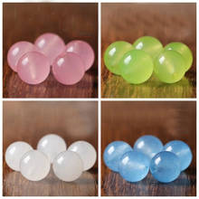 STENYA Gem Natural Stone Agat Jewelry Findings Loose Beads Bracelet Round Shape Accessories Chalcedony Quartz 2024 - buy cheap