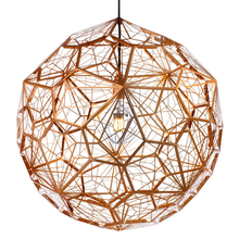 Modern Etch Web Pendant Lights Round Art Diamond Ball Stainless Steel Dining Room Bedroom Desktop Hanging Lamps Fixture 2024 - buy cheap