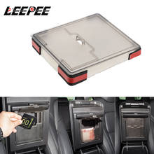 LEEPEE-caja de almacenamiento transparente oculta para Reposabrazos de coche, organizador de almacenamiento para Tesla modelo 3, accesorios de estilo de coche 2024 - compra barato