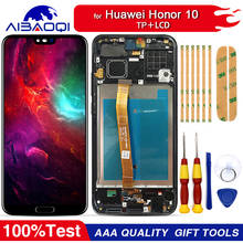 Pantalla LCD táctil original para Huawei Honor 10, piezas de repuesto, herramienta de desmontaje y adhesivo 3M, nueva 2024 - compra barato