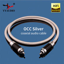 Hifi Digital Coaxial vídeo Audio Rca Hola-Cable de cobre y plata RCA a RCA macho Subwoofer Cable de Audio 2024 - compra barato