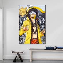 Home Decor Wall Art One Piece STAMPEDE Trafalgar Law Canvas Painting Print Posters Modular Picture Cuadros For Bedroom No Frame 2024 - buy cheap