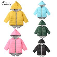 Brand Toddler Kid Baby Girl Boy Hoodies Solid Outwear Coat 3d Dinosaur Cotton Winter Warm Hooded Jacket 2024 - buy cheap