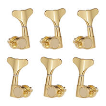 3L3R Gold Electric Bass Guitar Tuning Pegs Bass Machine Heads Tuning Keys For 6 String Bass guitar Accessories parts 2024 - buy cheap