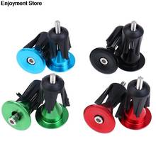 1Pair Bicycle Handlebar End Plugs Handle Bar Caps Aluminum Alloy Handle Grip Bar End Stoppers Bicycle Parts 2024 - buy cheap