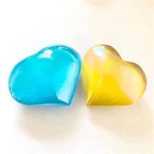 Colorful Aura Selenite Heart Shaped Crystal Healing Stones For Decoration 2024 - buy cheap