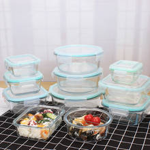 New style Glass Lunch Box Food Storage Box Microwave Bento Box school food containers with compartments 2024 - buy cheap