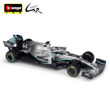 Модель автомобиля Bburago 1:43, модель автомобиля из сплава F1 Formula Racing 2019 Mercedes-Benz Team W10, модель автомобиля из сплава, игрушка 2024 - купить недорого