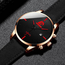 Fashion Mens Military Watches for Men Minimalist Leather Quartz Wrist Watch Male Casual Date Calendar Clock relogio masculino 2024 - buy cheap