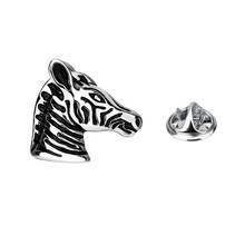 SAVOYSHI Novelty Zebra Lapel Pin Brooch Pins Fine Gift for Mens/Women Collar Pins Animal Brooches Party Engagement Brand Jewelry 2024 - buy cheap