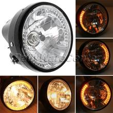 7 Inch H4 Round Motorcycle Headlight Turn Signal Light Flasher 35W 12V Amber LED Head Lamp Motorbike Moto Accessories 2024 - buy cheap