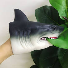 Shark Hand Puppet TPR/Soft silicone Animal Head Gloves Shark Model Kids Toys  Christmas New Year's gift for kids dropshipping 2024 - buy cheap