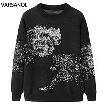 Black Man Sweater Fahsion Pullover Cotton Men 3d Pattern Horse Sweater Korean Clothes for Men Pull Homme Long Sleeve Coats 2020 2024 - buy cheap