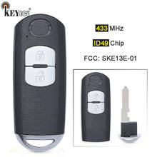 KEYECU 433MHz PCF7953 ID49 Chip FCC: SKE13E-01 reemplazo 2 botón inteligente de control remoto llave de coche Fob para Mazda CX-5 2012-2016 2024 - compra barato