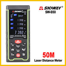Sndway  USB Recharge Portable Colorful Screen Digital Laser Distance Meter Range Finder Rangefinder SW-S50/70/100 2024 - buy cheap