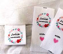 custom personalized name logo tags/cotton printed label/name label for kids/garment tag printing/collar label 50 pcs a lot 2024 - buy cheap