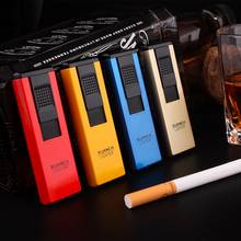 Ultra-Thin Metal Long Stripe Jet Lighter Torch Turbo 1300 C Windproof Gas Butane Welding Cigar Cigarettes Portable Lighters 2024 - buy cheap