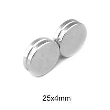 2~30pcs 25x4 Powerful Magnets 25mmx4mm Permanent Round Magnet 25x4mm Fridge Neodymium Magnetic Super Strong magnet 25*4 mm 2024 - compra barato