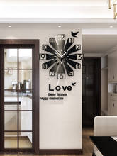 Nordic Fashion Wall Clock Wood Large 3D Living Room Bedroom Clocks Wall Watch Creative Wall Clock Modern Design Home Decor 2023 - buy cheap