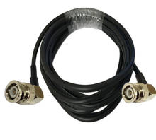 RG58 BNC macho ángulo recto a BNC macho RA conector Cable Coaxial adaptador RF 50-3 Cable 50ohm 10m 5m 1m 20m 2024 - compra barato