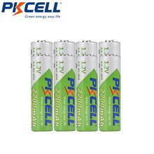 Аккумуляторные батареи PKCELL aa 8 шт., Ni-MH батарейки AA 2200 мАч 1,2 в с низким саморазрядом, 2 бокса для хранения батарей aa/AAA 2024 - купить недорого