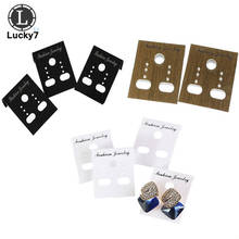 100Pcs Blank Earrings Ear Studs Display Card Hanging Tags Plastic Jewelry Hanging Cards Showing Holder Card 2024 - buy cheap